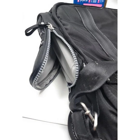 OGIO Monaco Laptop Notebook Messenger Shoulder Bag Black Padded Zip Pockets New - Picture 6 of 9